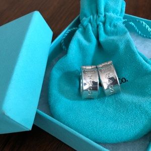 *Lower Price* Tiffany & Co Wide Hoop Earrings 925